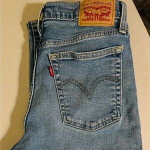 Levi's Wedgie Straight Blue Jeans